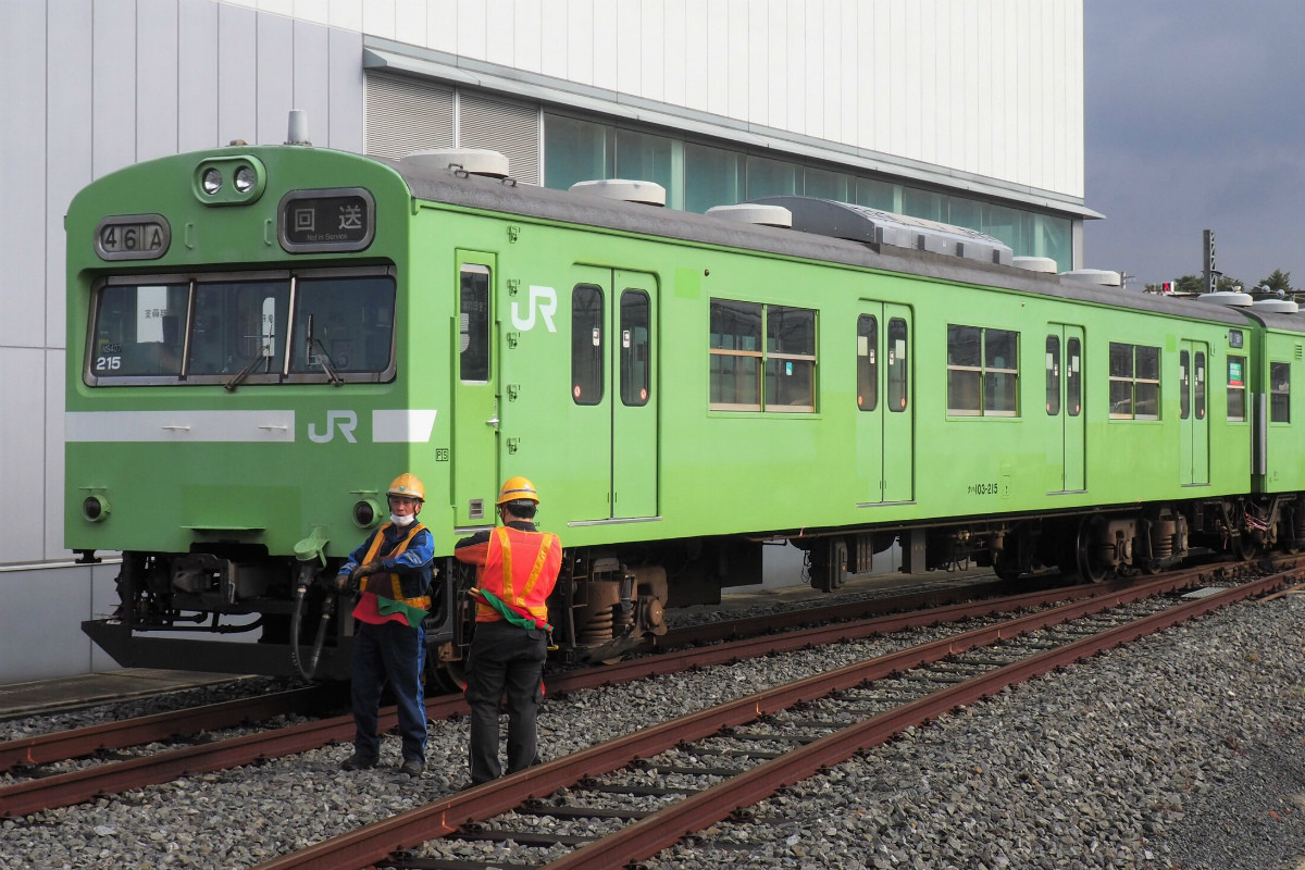 JR奈良線103系が京都鉄道博物館に! 大阪環状線開業60周年の企画展