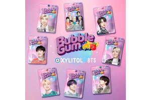 BTS×キシリトールにバブルガム8種が登場 - パープルのフーセンができる!