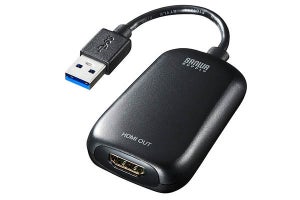 4K対応のUSB-HDMI変換アダプター　画面拡張とミラーリングに対応