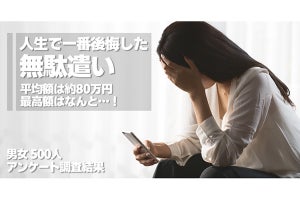 無駄遣いしてしまった平均額は? - 最高額は4,000万円