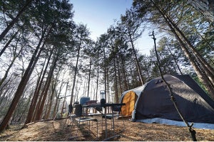 栃木県佐野市のホテル「仙水閣」にキャンプ場、焚き火専用エリアも