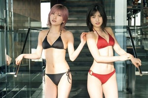 AKB48岡田奈々&村山彩希、ビキニ姿で美ボディ披露　『UTB』誌面カット公開