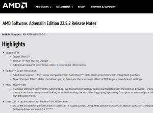 AMD、DirectX 11のパフォーマンスが8%も高まる「Adrenalin Edition 22.5.2」