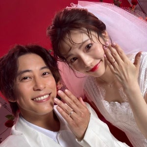 佐野岳＆島崎遥香が“結婚生活”　タキシード＆ウエディングドレス姿を披露