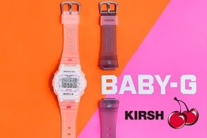 カシオ「BABY-G」、ファッションブランド「KIRSH」とのコラボモデル