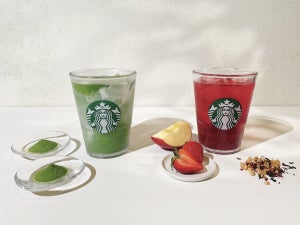 スタバ、夏の新作ティー「ダブル 抹茶 ティー ラテ」「ストロベリー & ユースベリー ティー」のカロリーや特徴は?-「スターバックス ティー & カフェ」新作も紹介！