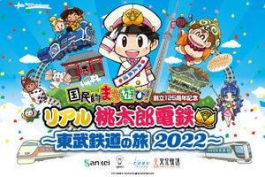 東武鉄道で「リアル桃太郎電鉄」8月から3カ月間のロングラン開催へ