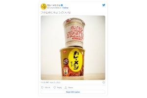 カレーメシの下剋上とカップヌードルの反撃、応酬ツイートがネットで話題