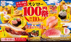 価格改定前の大盤振る舞い! 「スシロー100円(税込110円)祭」第一弾開催