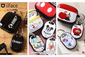 「iFace」のAirPods／AirTagケースに、ディズニー／マーベル／ムーミンの絵柄が登場