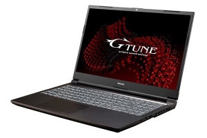 G-Tune、薄型軽量ノートPC「G-Tune P5-RT」に性能強化の後継モデル