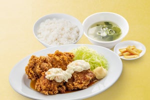 【ご飯大盛り無料】唐揚げ＋チキン南蛮の「あい盛り定食」＝814円で発売