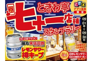 飲み放題無料券をプレゼント! 0秒レモンサワー 仙台ホルモン焼肉酒場 ときわ亭でスタンプラリー開催