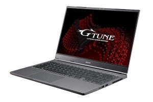 G-Tune、15.6型ゲーミングノートPC「G-Tune E5-165」に性能強化の後継モデル