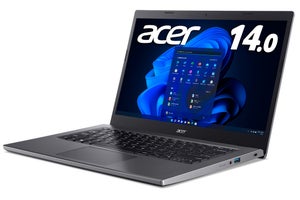 日本エイサー、14型ノートPC「Aspire 5」から第12世代Core搭載モデル