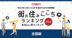 ふたりで住むならどの街がいい？　「街の住みここち ＆ 住みたい街ランキング2022」発表