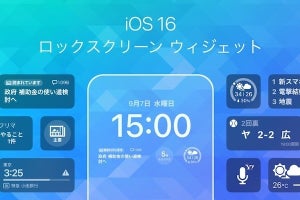 「Yahoo!天気」など11のアプリがiOS 16のロック画面ウィジェットに対応