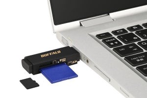 バッファロー、USB-Cポート直結のUSB 3.2対応SD／microSDリーダー