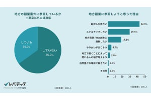 首都圏在住のエンジニアの「地方での副業」実態、一番多い仕事内容が分かる