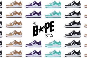 「BAPE STA」、4カラーから選べるシンプルなスニーカーが登場