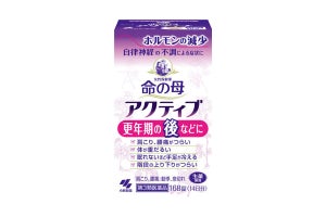 小林製薬、更年期後の不調に対応した「命の母 アクティブ」を発売