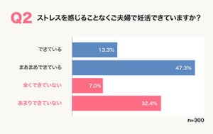 妊娠希望者の約4割、妊活に「何かしらのストレスを感じる」 - 最多の理由は?