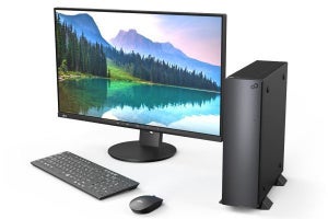 富士通WEB MART、限定の小型デスクトップPCと27型液晶ディスプレイ