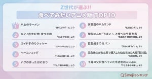 Z世代が選ぶ! 「食べてみたいアニメ飯TOP10」2位はルフィの大好物「骨つき肉」、1位は?