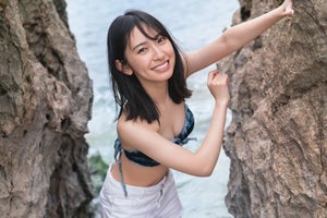 日向坂46金村美玖、美谷間のぞく水着カットを初公開「気合いで…」