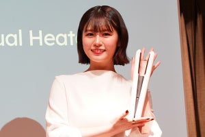 韓国発のプレミアムなコードレスヘアアイロン「Aesty」、井口綾子さんがヘアアレンジを体験！