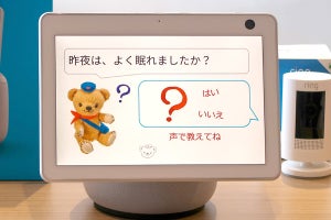 1人で暮らす高齢者をスマートスピーカーで見守り - 話しかけるだけの手軽さが魅力