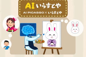 いらすとや公認、テキスト入力で画像が生成できる「AIいらすとや」