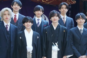 なにわ男子・道枝駿佑＆長尾謙杜、袴姿で成人式「大倉くんからアドバイスをいただいたので」