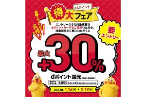 日清食品／エステーなどの対象商品購入でdポイントを最大30％還元