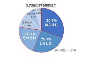 高校生が受験前日に望む"家族からの対応"、2位「全力で応援してほしい」、1位は?