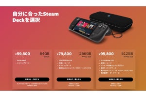 Steam Deck、64GBモデル以外は在庫切れ解消 - 約2週間以内に出荷へ