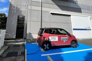 日産／日立ビルシステム、電気自動車からの給電でエレベーターを動かす実証実験