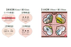 いすみ鉄道・伊勢鉄道・伊賀鉄道・井原鉄道がハート型入場券セット