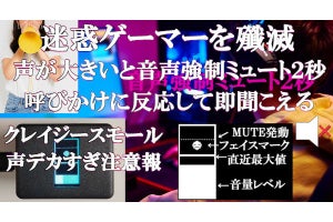 うるさい迷惑ゲーマーを強制的に「良い子」にするガジェットが出た - ネット「会議に導入できないかしら」