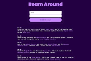 話題のChatGPTを応用、「場所」と「日数」の入力だけで旅行日程を提案するAIツールに注目