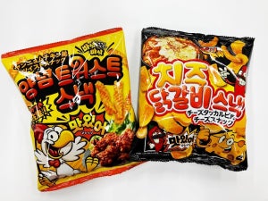 本場韓国グルメがお菓子に!「ヤンニョムチキン風ツイストスナック」「チーズタッカルビ風チーズスナック」新発売