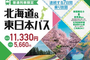 「北海道＆東日本パス」2023年も発売「特急オプション券」と併用も