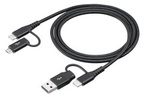 スマホやSwitchの充電に便利、4in1で使えるUSB-Cケーブル