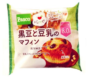 Pasco、「黒豆と豆乳のマフィン」を新発売-大豆たんぱくで手軽にエコ活を