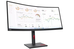 レノボ、3,440×1,440ドットの34型湾曲ウルトラワイド「ThinkVision T34w-30」