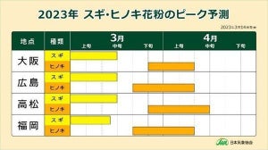 【まだ続く…】全国でスギ花粉ピーク突入&ヒノキ花粉も飛散開始