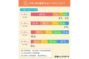 電気代は1カ月いくら? 「昨年より上がった」が9割