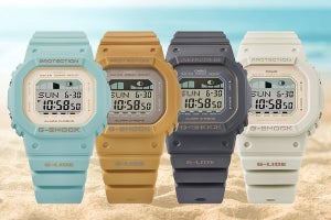 G-SHOCK、小型化した「G-LIDE」はノスタルジックなマットカラー