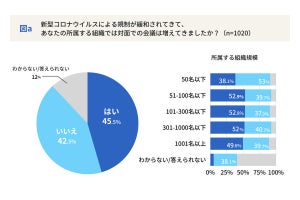 WEB会議で背景加工をしない理由「見られても問題がない背景だから」と回答は40~50代が半数以上