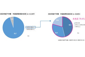 転職者の「採用率100%以上」の企業、2割を超えると分かる